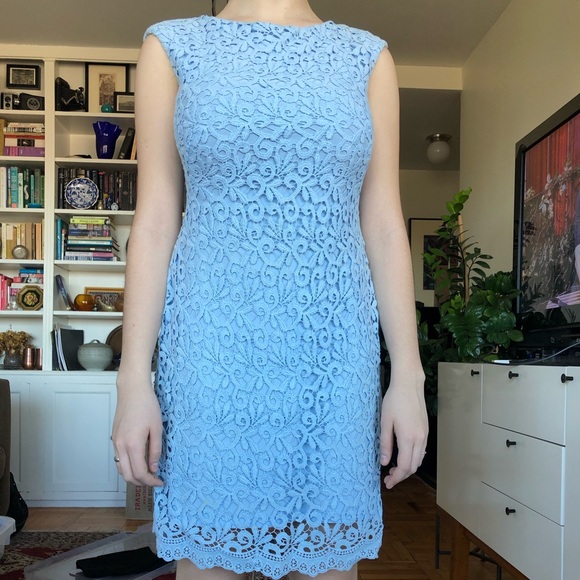 ralph lauren light blue dress